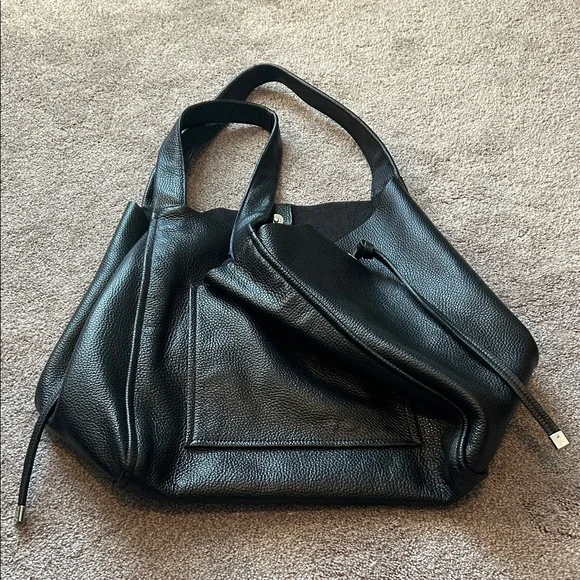 Zara Pebbled Leather Shoulder/Tote Bag - Picture 2 of 9